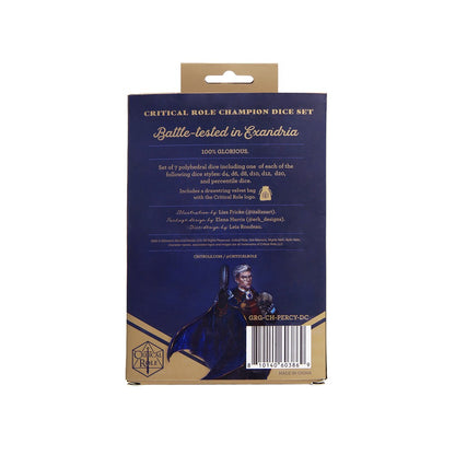 Darrington Press - Critical Role Champion Dice Set: Percival Fredrickstein Von Musel Klossowski