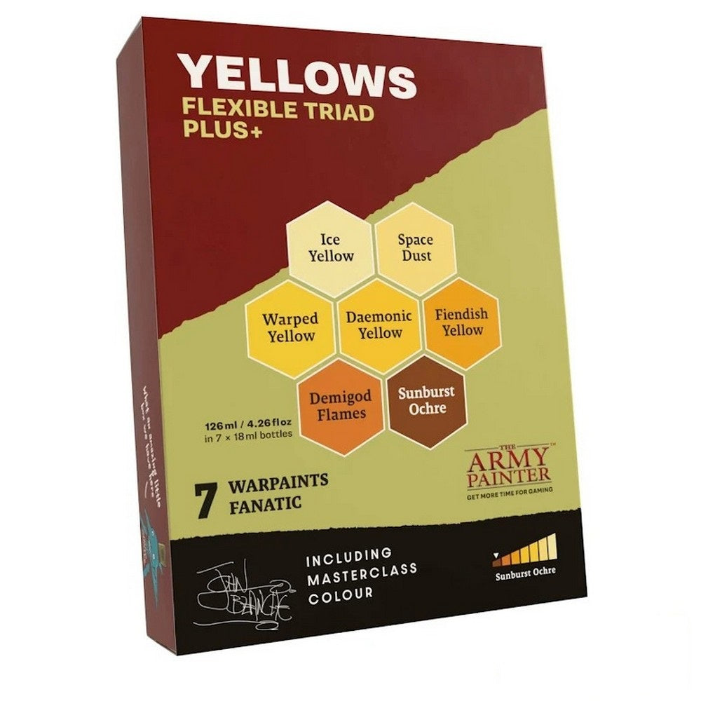 The Army Painter Flexible Triad PLUS+: Yellows Triad – product and packaging