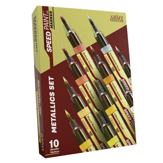 The Army Painter Speedpaint Marker: Metallics Set – product and packaging
