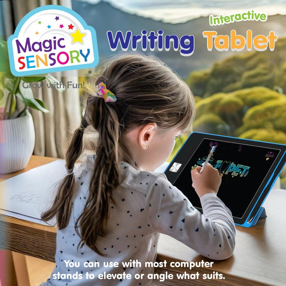 "8.5"" Interactive LCD Writing Tablet - Blue Star (USB Rechargeable)"