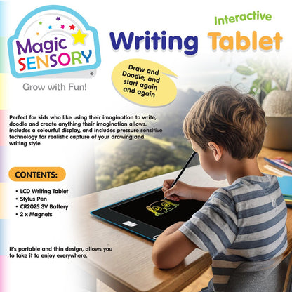 "8.5"" Interactive LCD Writing Tablet - Blue Star (USB Rechargeable)"