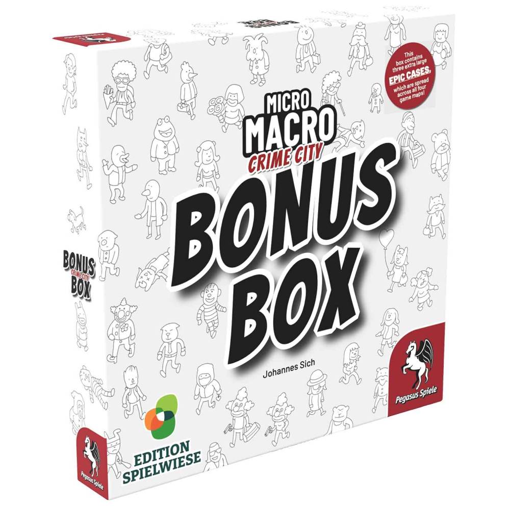 MicroMacro: Crime City – Bonus Box Expansion – Bonus Box expansion packaging