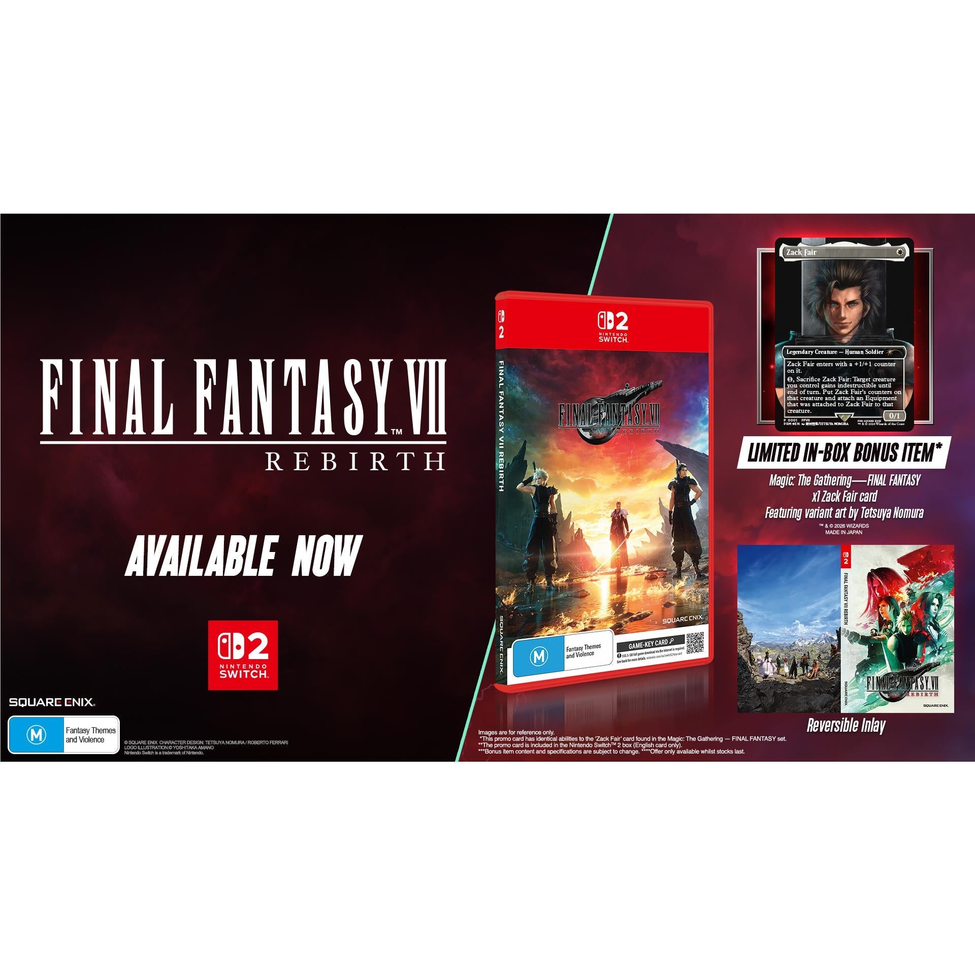 Final Fantasy VII Rebirth (Includes Magic: The Gathering - Final Fantasy Promo Card)
