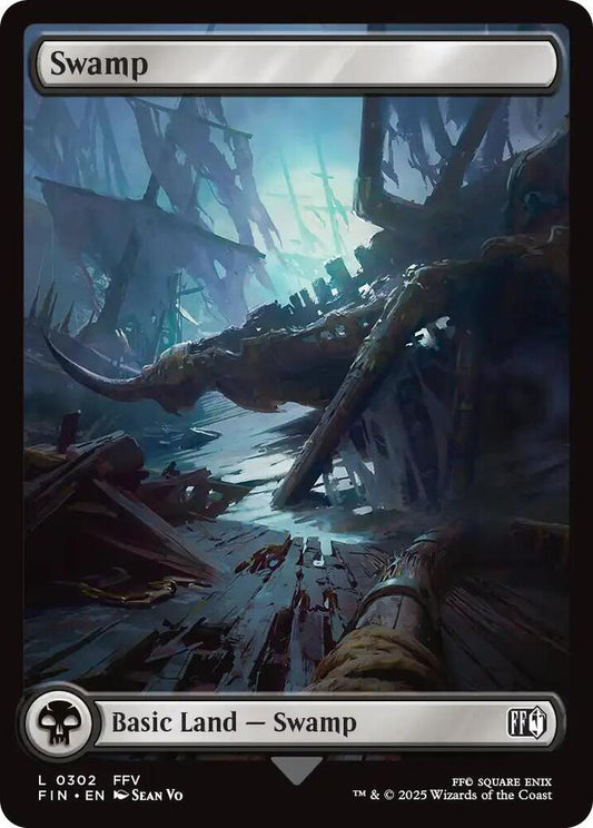 Magic the Gathering Swamp Full Art Final Fantasy - HobbiXchange