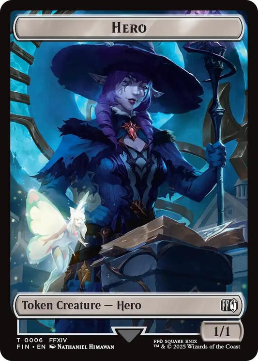 Magic the Gathering Hero (0006) // Horror Double-Sided Token (6 // 13) (FIN) - HobbiXchange