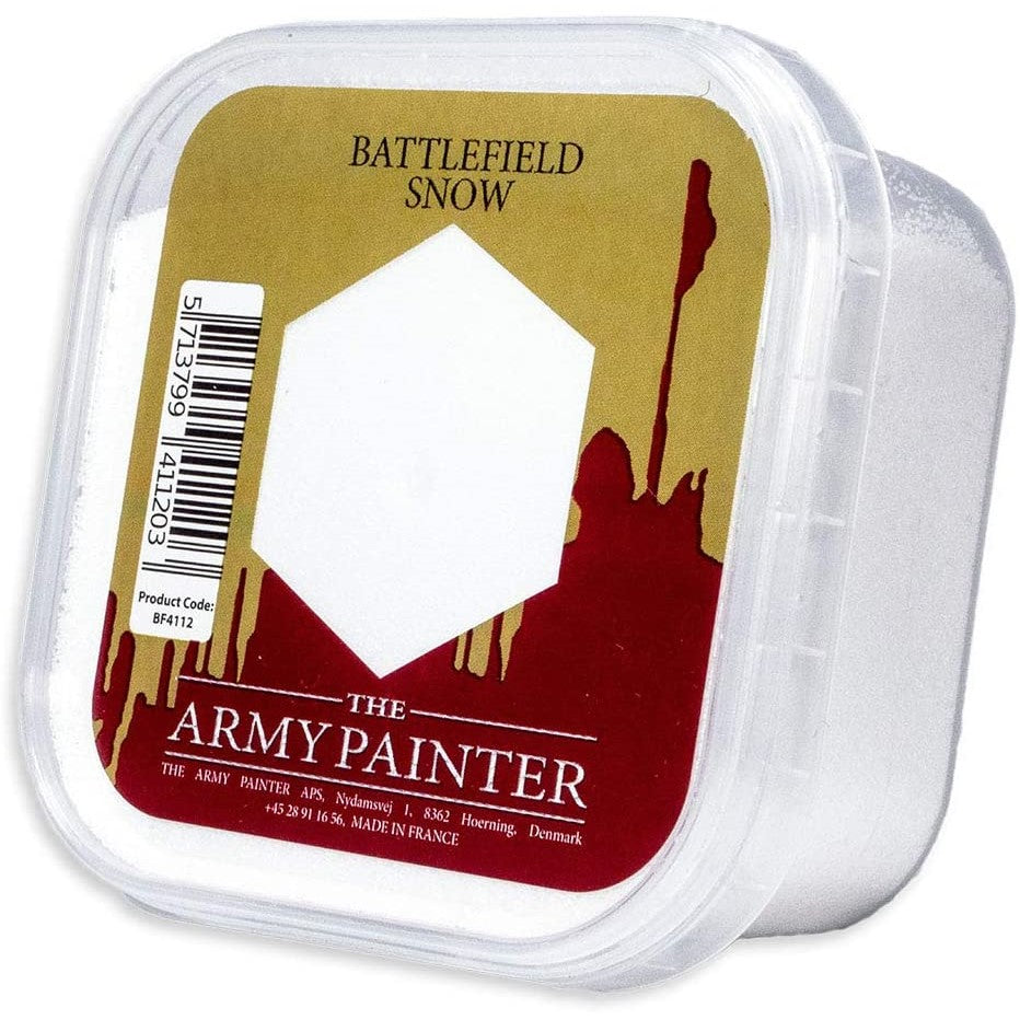 The Army Painter Battlefield Basing: Snow – product and packaging