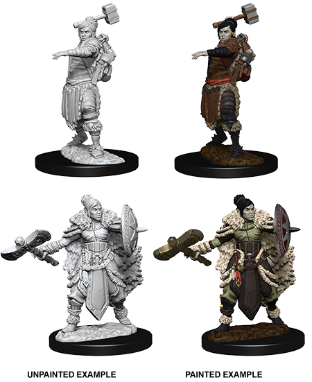 D&D Nolzurs Marvelous Unpainted Miniatures Female Half Orc Barbarian