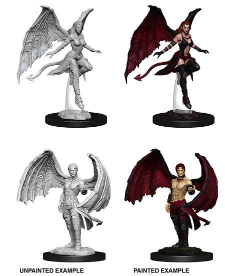 D&D Nolzurs Marvelous Unpainted Miniatures Succubus & Incubus