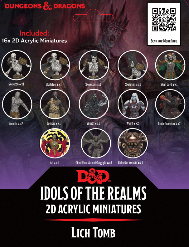 D&D Idols of the Realms Lich Tomb 2D Set