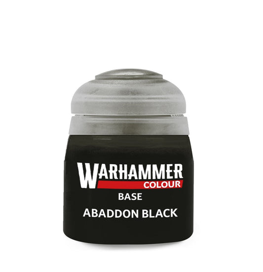 Warhammer Paint 21-25 Base: Abaddon Black (12ml)