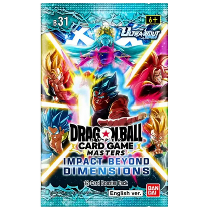 Dragon Ball Super Card Game Masters B31 Impact Beyond Dimensions Booster Pack | DBS TCG NZ