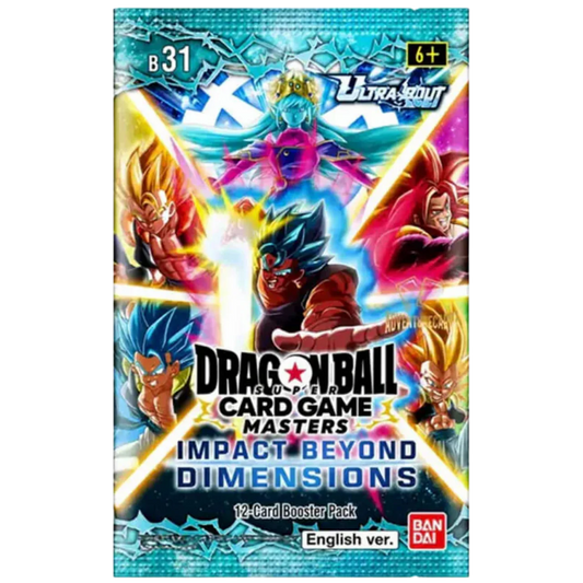 Dragon Ball Super Card Game Masters B31 Impact Beyond Dimensions Booster Pack | DBS TCG NZ