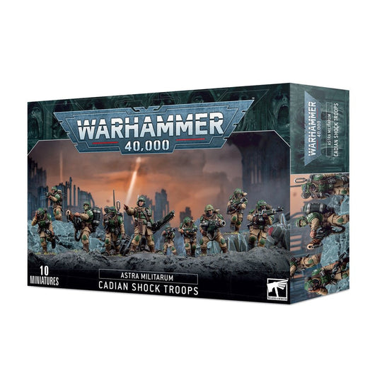 Warhammer 40K Astra Militarum Cadian Shock Troops NZ infantry kit