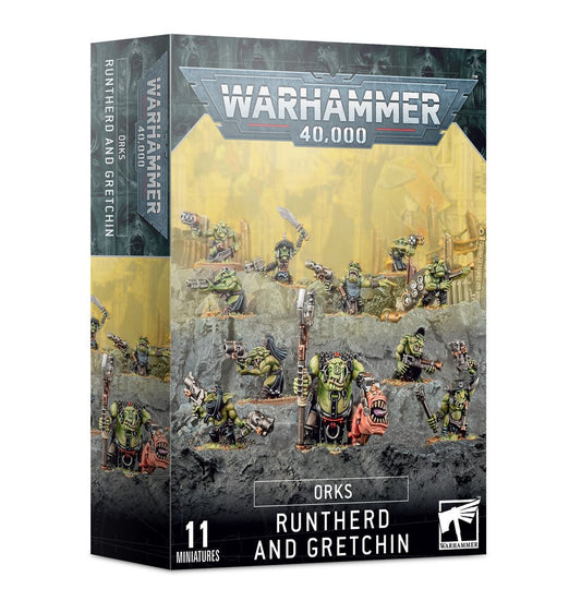 Warhammer 40K Orks Runtherd and Gretchin NZ miniature kit