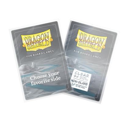 Dragon Shield: Board Game Sleeves – Clear Non-Glare – Oversize