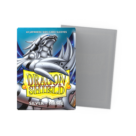 Dragon Shield Silver - Matte Sleeves – Japanese – AT11108