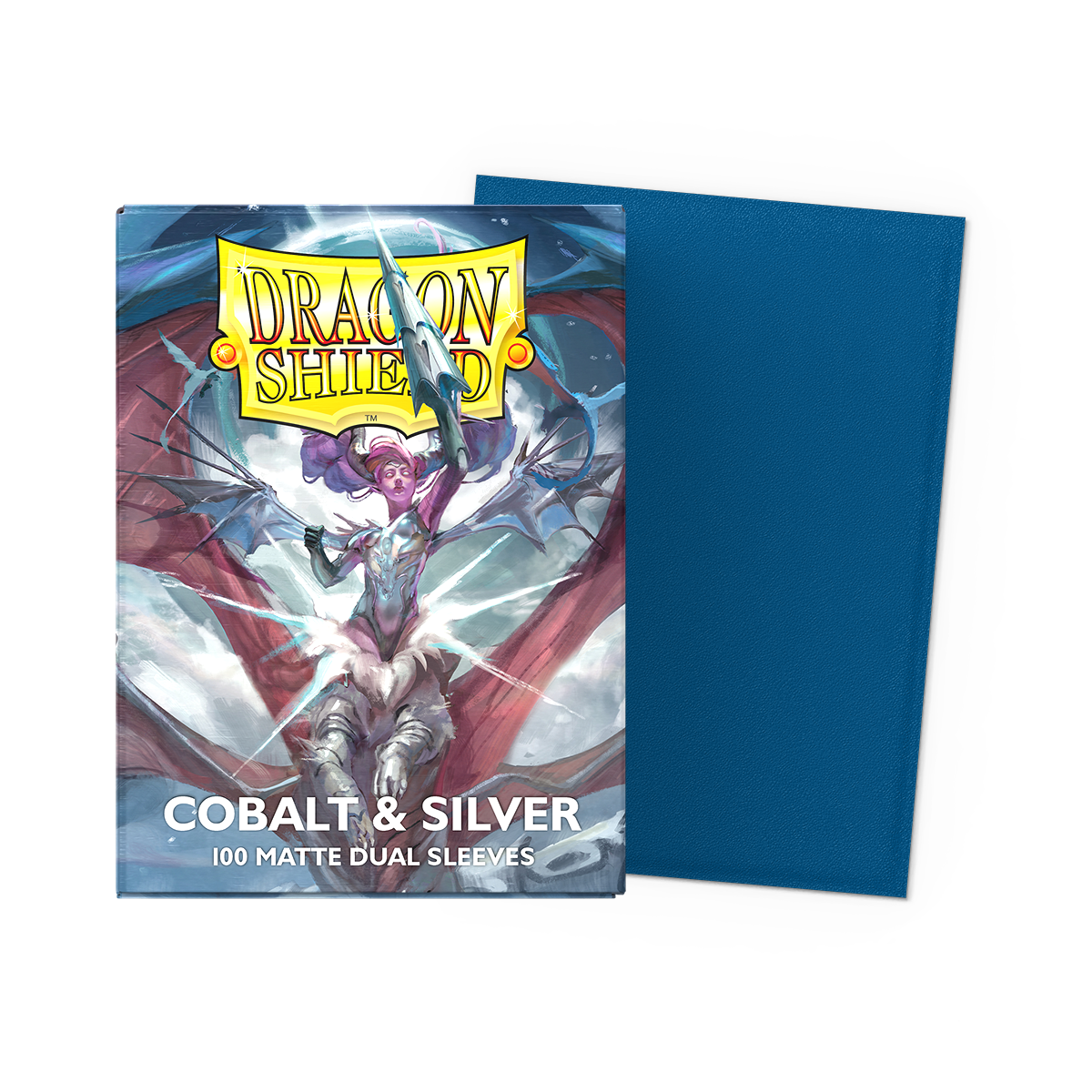 Dragon Shield Cobalt & Silver - Matte Dual Sleeves – AT15064