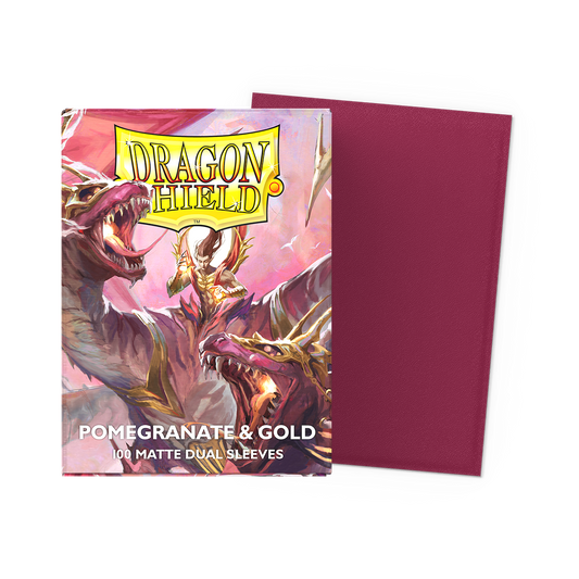 Dragon Shield Pomegranate & Gold - Matte Dual Sleeves – AT15065