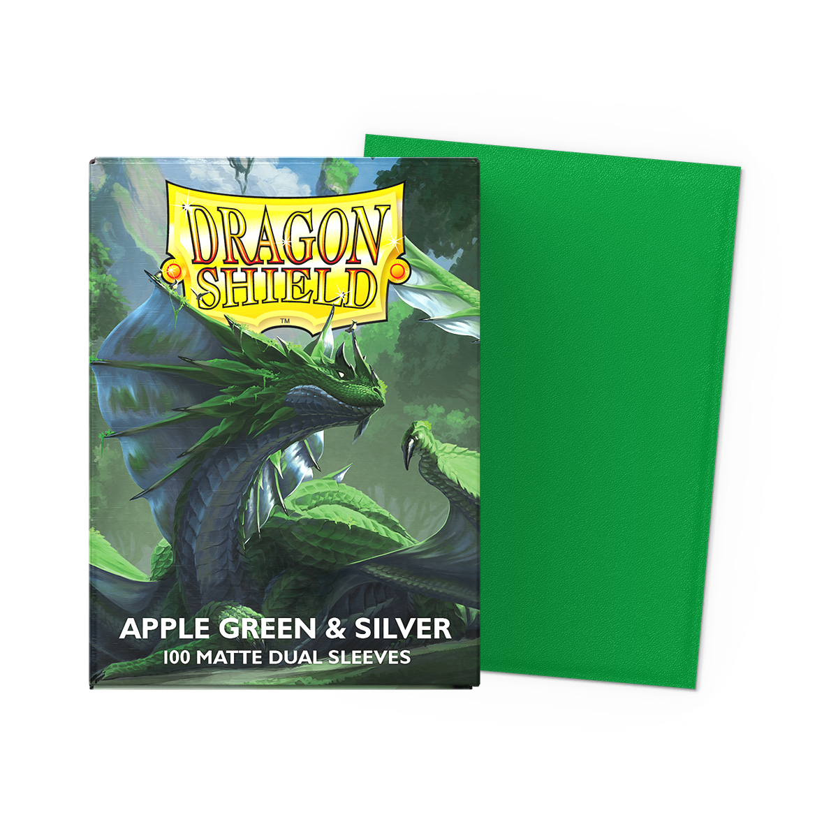 Dragon Shield Apple Green & Silver - Matte Dual Sleeves – AT15073