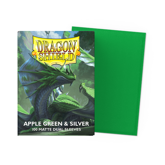 Dragon Shield Apple Green & Silver - Matte Dual Sleeves – AT15073