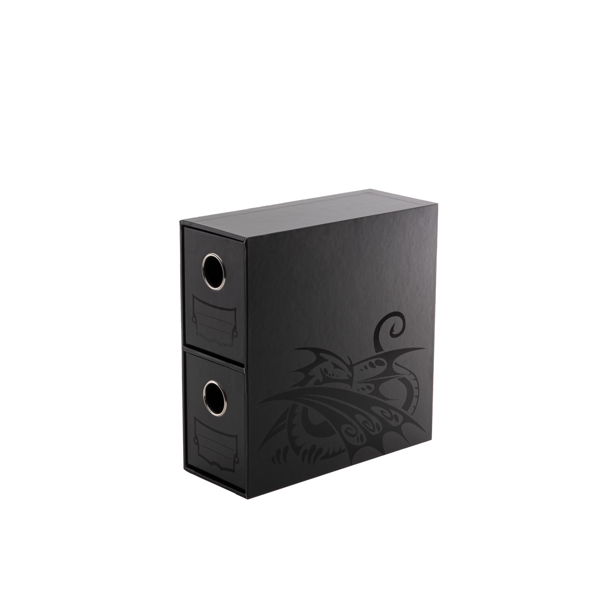 Dragon Shield Fortress - 2-Card Drawers Vertical - Black – AT33706