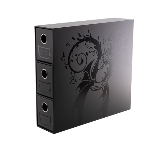Dragon Shield Fortress - 3-Card Drawers Vertical - Black – AT33707