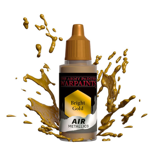 The Army Painter Warpaints Air Metallics: Bright Gold 18 ml – paint bottle
