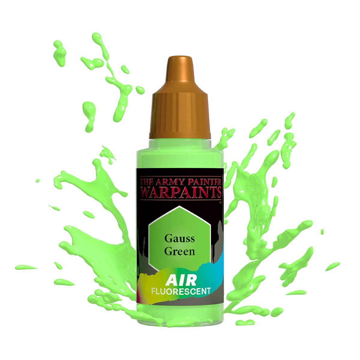 The Army Painter Warpaints Air Fluorescent: Gauss Green 18 ml – paint bottle