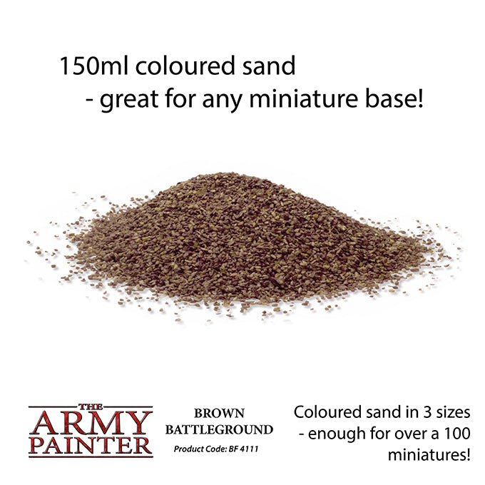 The Army Painter Battlefield Basing: Brown Battleground – dimensions, features and use information