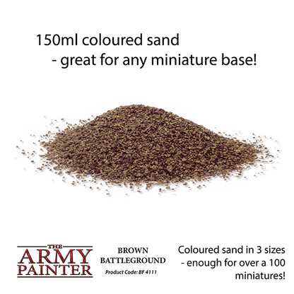 The Army Painter Battlefield Basing: Brown Battleground – dimensions, features and use information