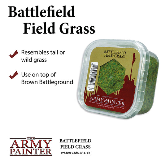 The Army Painter Battlefield Basing: Field Grass – product and packaging