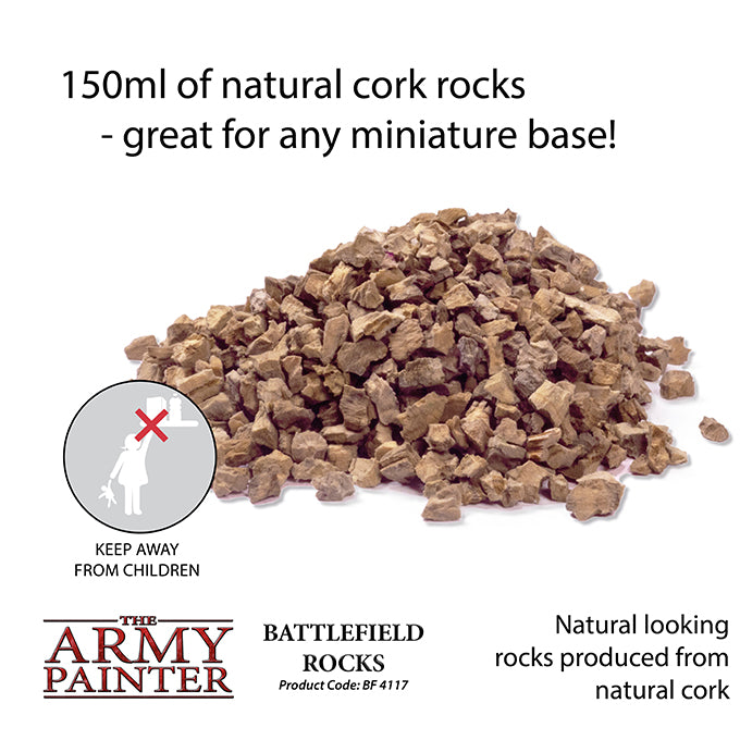 The Army Painter Battlefield Basing: Battlefield Rocks – dimensions, features and use information