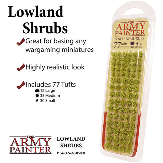 The Army Painter Lowland Shrubs Tuft – product and packaging