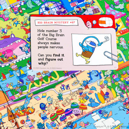 Cranium Big Brain Detective Game – mystery card on the map