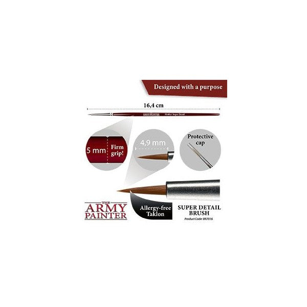 The Army Painter Hobby: Super Detail Brush – dimensions, features and use information