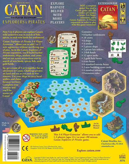 Catan Explorers & Pirates 5-6 player Extension 5th Edition