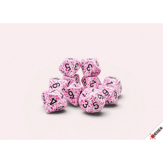 Chessex Speckled Pink D10 Dice (10)