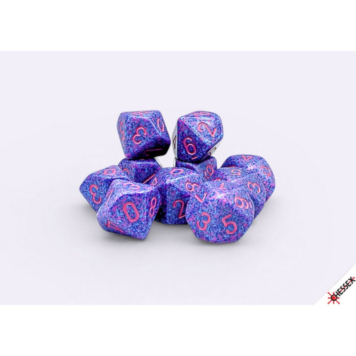 Chessex Speckled Purple Passion D10 Dice (10)