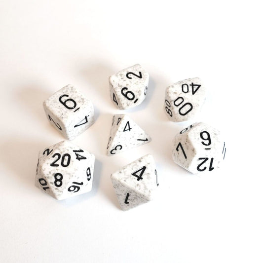 Chessex Speckled Arctic Camo 7-Piece RPG Dice Set