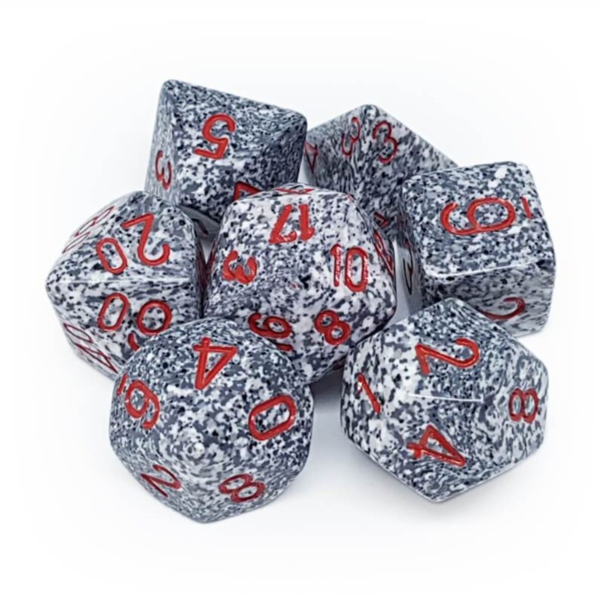 Chessex Speckled Granite 7-Piece RPG Dice Set