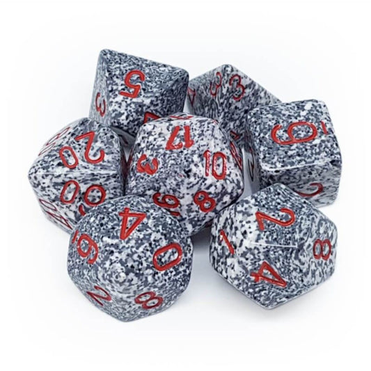 Chessex Speckled Granite 7-Piece RPG Dice Set