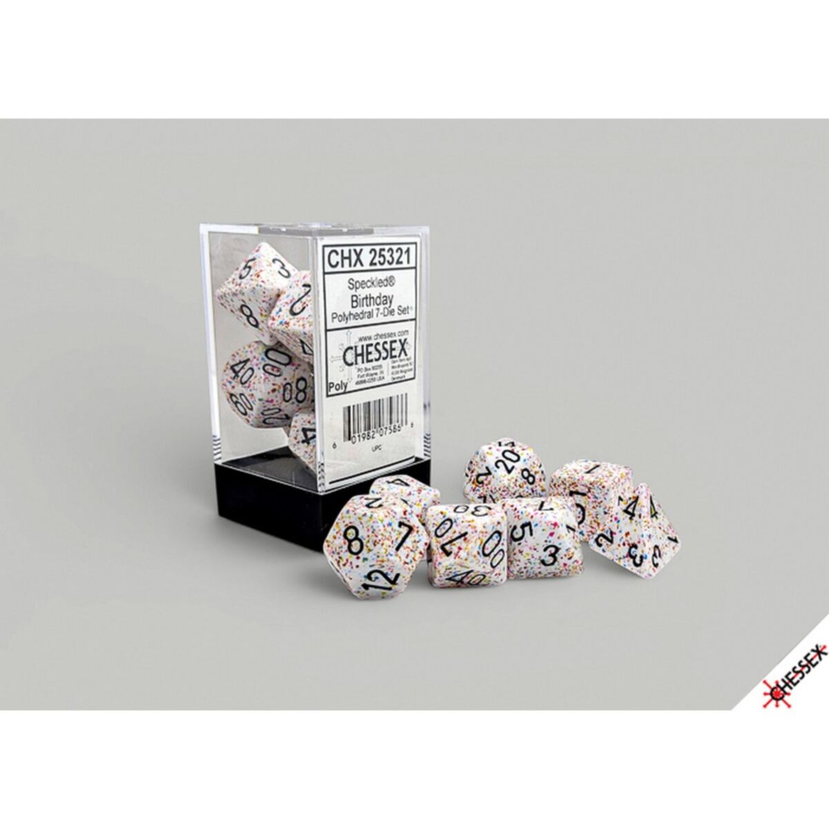 Chessex Speckled Birthday 7-Piece RPG Dice Set