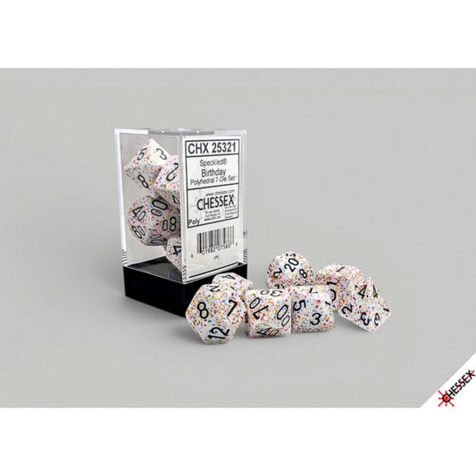 Chessex Speckled Birthday 7-Piece RPG Dice Set