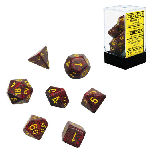 Chessex Speckled Mercury 7-Piece RPG Dice Set