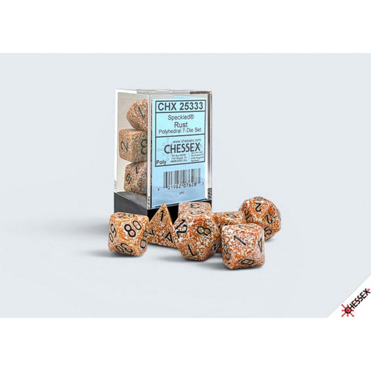 Chessex Speckled Rust 7-Piece RPG Dice Set