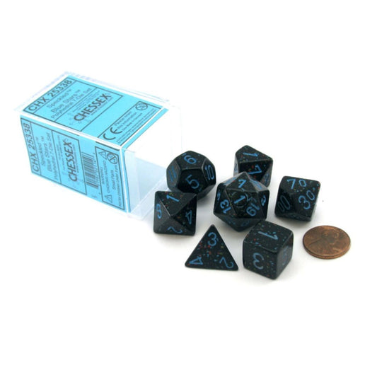 Chessex Speckled Blue Stars 7-Piece RPG Dice Set