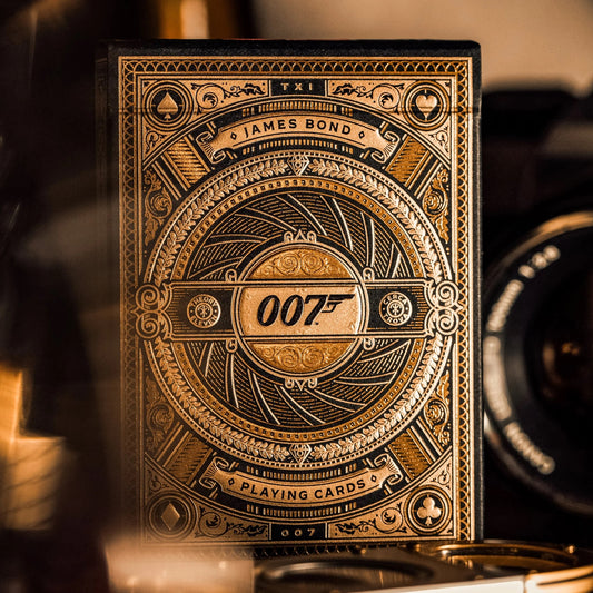 theory11 James Bond Playing Cards – James Bond playing-card tuck box with gold 007 design