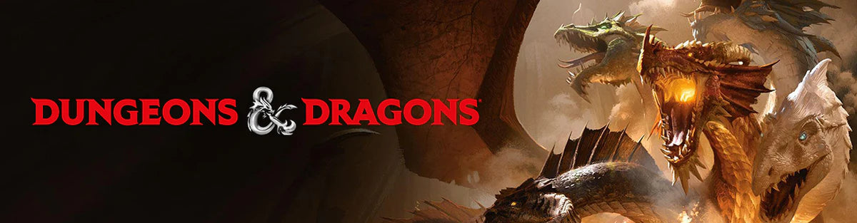 Dungeons & Dragons logo with a dragon in the background