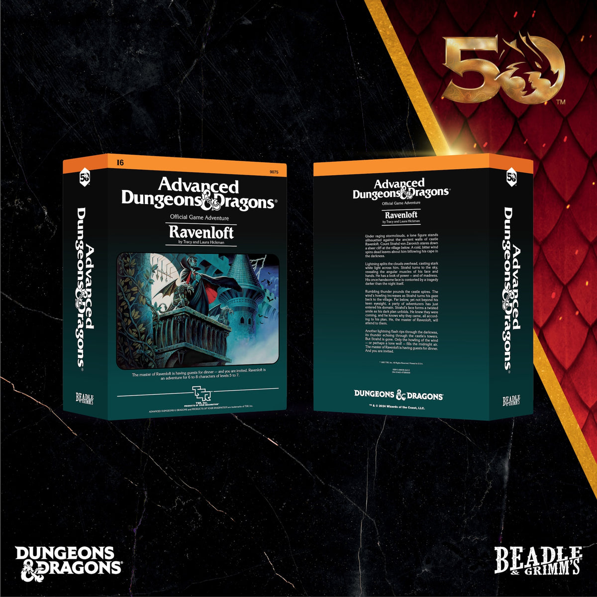 Beadle & Grimm's Classic Module Collection Ravenloft Dice & Accessories Set D&D 50th