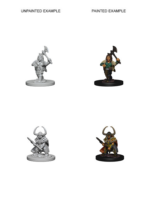 D&D Nolzurs Marvelous Unpainted Miniatures Dwarf Female Barbarian